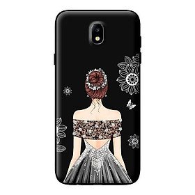 Ốp in cho Samsung Galaxy J3 Pro Cô Gái Váy Xám - Hàng chính hãng