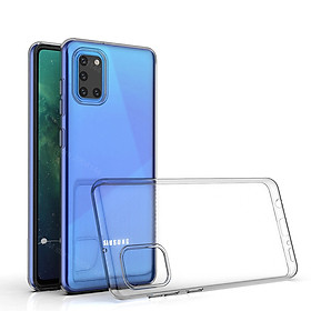 Ốp lưng dẻo silicon cho Samsung Galaxy A31 hiệu Ultra Thin (siêu mỏng 0.6mm, chống trầy, chống bụi) - Hàng nhập khẩu