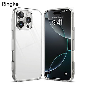 Ốp lưng trong suốt dành cho iPhone 16 Promax/ 16 Pro/ 16 Plus/ Iphone 16 RINGKE Fusion, Chống Sốc, Chống Vân tay_ Hàng chính hãng
