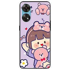 Ốp lưng dành cho Oppo Reno 8T 4G - Reno 8T 5G - Reno 10 5G - Reno 10 Pro 5G - Búp Bê và Gấu - Hàng Chính Hãng