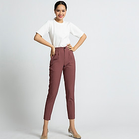 Quần Baggy Quần Dài Quần Tây Thời Trang Thiết Kế Hity PAN040 Lưng Thun (Hồng Rose Dusting)