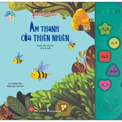 Combo 2 cuốn sách chọn lọc dành cho trẻ từ 0-6 tuổi: Sách âm thanh - Âm thanh của thiên nhiên + Sách âm thanh - Âm thanh cuộc sống quanh em