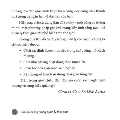 Bản Đồ Tư Duy Trong Quản Lý Thời Gian (Tái Bản)