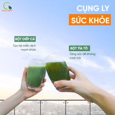 Bột Diếp Cá Sấy Lạnh Nguyên Chất Quảng Thanh Hộp 30g  - Giảm mở, giảm cân, kháng viêm, hỗ trợ trĩ, táo bón