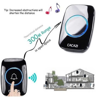 Chuônjg Cửa Không Dây Loại Xịn – Khoảng Cách Kết Nối Lên Tới 300M, Chống Nước, đèn ốp trần