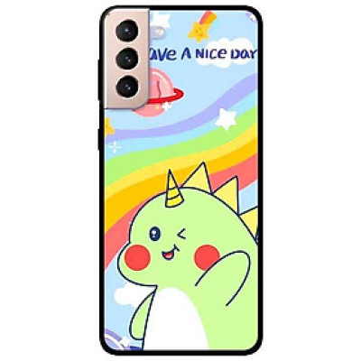 Ốp lưng dành cho Samsung Galaxy S21 - S21 Plus - S21 Ultra - mẫu Khủng Long Xanh