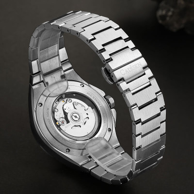 Đồng Hồ Nam Cadisen C8242M3 Chính Hãng Full Box Chống Nước Kính Chống Xước Dây Thép BH 2 Năm Máy Cơ
