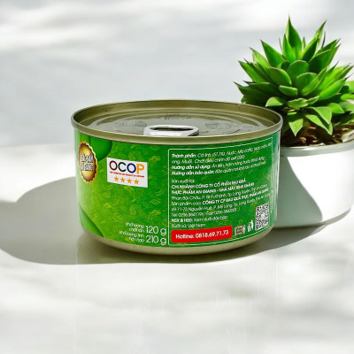 LỐC 6 HỘP CÁ LINH KHO MÍA  ĐÓNG HỘP - 210G - CHÍNH HÃNG ANTESCO - ĐẶC SẢN AN GIANG CÁ ĐÓNG HỘP - DÙNG KÈM MẮM CÁ LINH CHƯNG - CLKMX6