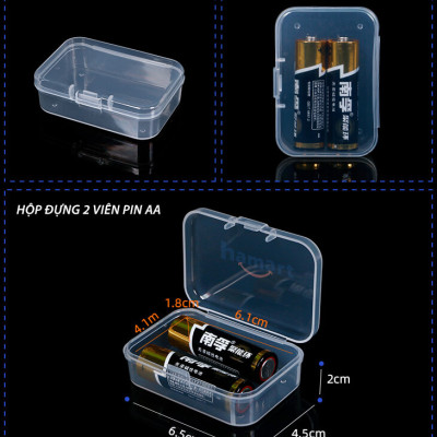 COMBO 5 Hộp Nhựa Mini Có Nắp Trong Suốt Khoá Kín Đựng Trang Sức Linh Kiện Ốc Vít Vật Dụng Nhỏ Tiện Lợi