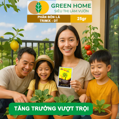 Phân Bón Lá TRIMIX-DT, GreenHome, Gói 25gr, Siêu Bật Chồi, Kích Thích Ra Rễ Cực Mạnh,Tăng Trưởng Cây