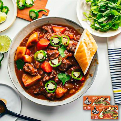 Combo 5 Hộp Viên Gia Vị Bò Kho Gold Ông Chà Và 126g (Braised Beef Broth Cubes)