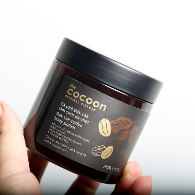 Combo Cà phê Đắk Lắk làm sạch da chết Cocoon 200ml + Son dưỡng dầu dừa Bến Tre Cocoon 5g