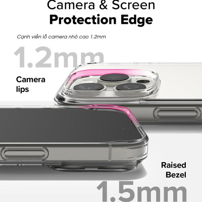 Ốp lưng cho iPhone 16 Pro Max/16 Pro/16 Plus/16 RINGKE Fusion - Hàng Chính Hãng