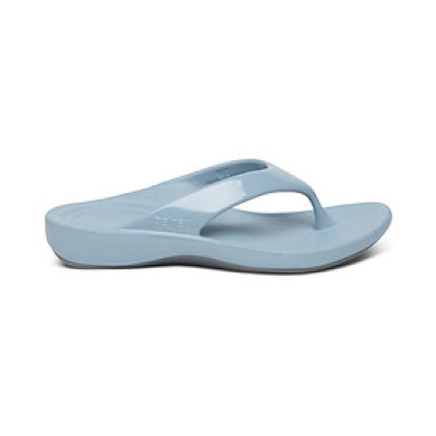 Dép xỏ ngón sức khỏe nữ Aetrex Maui Blue - dép kẹp đệm vòm chống đau chân, không thấm nước