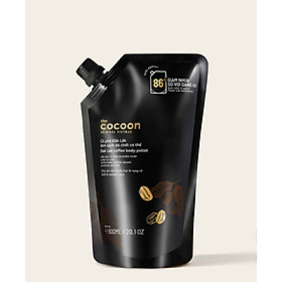 Tẩy da chết cơ thể cà phê Dăk Lăk  Cocoon - Túi refill 600ml