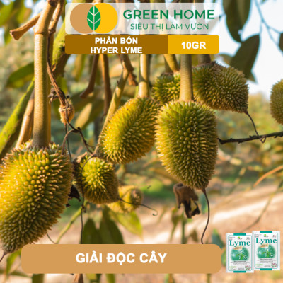 Phân Bón Hyper Lyme GreenHome, Gói 10Gr, Chống Rụng Cấp Tốc, Sốc Nhiệt, Sốc Nước, Giải Độc Cây Trồng