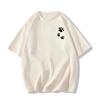 Áo Thun Nữ 100% Cotton In Logo Dấu Chân