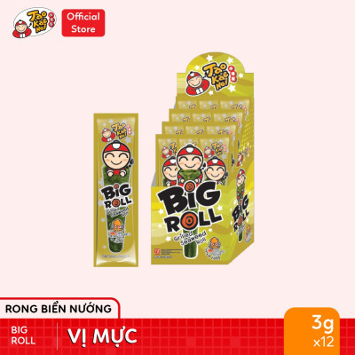 Combo 2 hộp Snack Rong Biển Taokaenoi BIG ROLL Thái Lan nhiều vị Hộp 12 cái x 3g