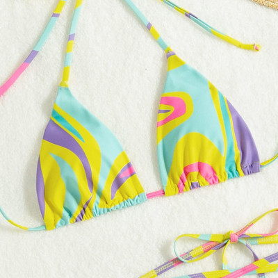 Bộ Đồ Bơi Bikini Ba Mảnh Phong Cách Bán Chạy Quyến Rũ Cho Nữ