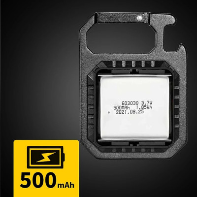 Đèn LED Mini Móc Khóa Siêu Sáng Tiện Dụng PaKaSa, Đèn Pin COB Dã Ngoại Thường Ngày, Sạc TYPE-C Tiện Dụng Dung Lượng PIN 500mAh- HÀNG CHÍNH HÃNG