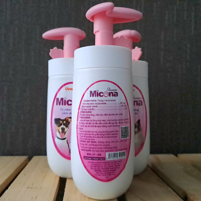 Sữa tắm phòng trị nấm, viêm da cho chó mèo Micona shampoo