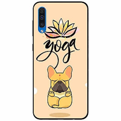 Ốp lưng in cho Samsung A50 Mẫu Cún Yoga