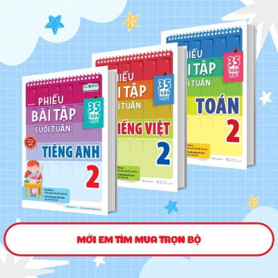 Sách - Phiếu Bài Tập Cuối Tuần Tiếng Anh Lớp 2 - Megabook