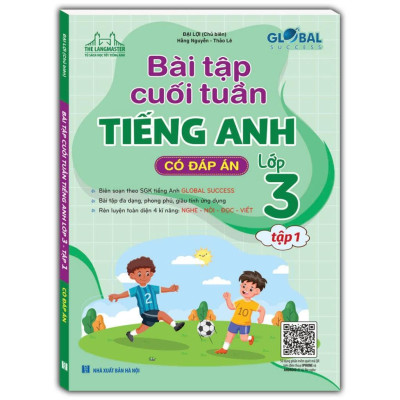 Sách - Global Success - Bài Tập Cuối Tuần Tiếng Anh Lớp 3 - Có Đáp Án - Combo 2 Tập - Minh Thắng