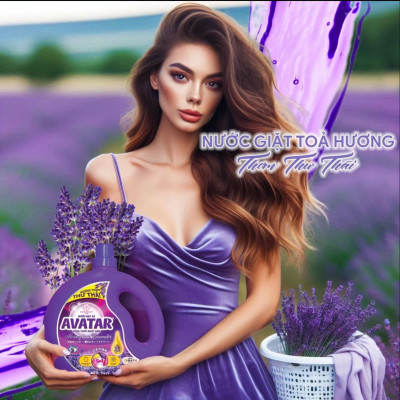 Combo 2 Can Nước Giặt Xả Vải Hương Lavender Avatar (2 Kg/ Can)