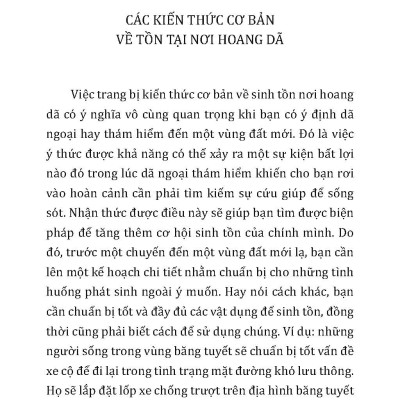 Kỹ Năng Tồn Tại Và Thoát Hiểm - Vietnambook