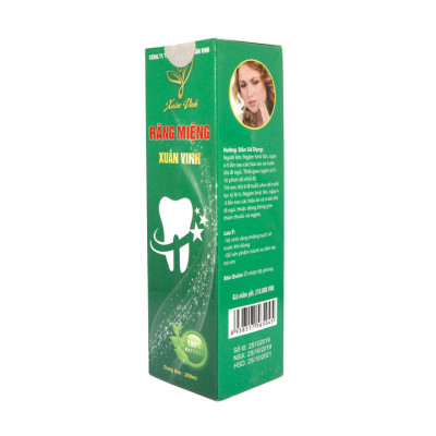 Răng Miệng Xuân Vinh 200ml – Sản phẩm chăm sóc răng miệng – Giảm đau răng, sâu răng, ê buốt răng, chắc răng, nhiệt miệng (CLĐ)