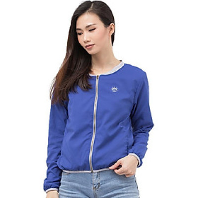 Áo khoác nữ chống nắng UPF50+ Vivid Blue Zigzag JAC003 tặng khẩu trang lớn trị giá 129k