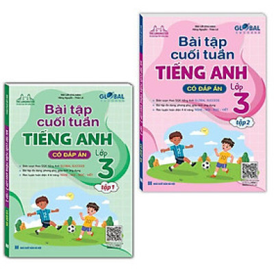 Sách - Global Success - Bài Tập Cuối Tuần Tiếng Anh Lớp 3 - Có Đáp Án - Combo 2 Tập - Minh Thắng