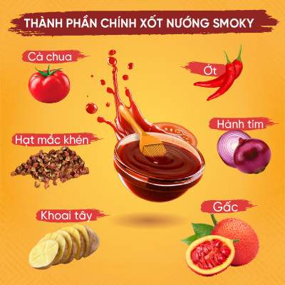 [SET THẢNH THƠI] 3 Lon Xốt Lẩu Chua Cay 370G + Xốt Nướng Mắc Khén 230G + 2 Gói Bột Ướp Nướng 10G*2