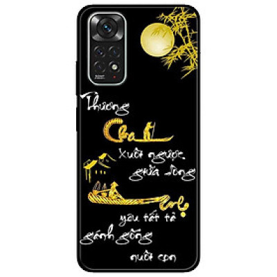 Ốp lưng dành cho Xiaomi Redmi Note 11 4G - Thư Pháp Cha Mẹ Vàng