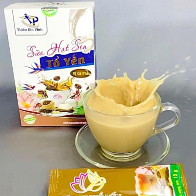 Sữa sen tổ yến vị cà phê Thiên Gia Phúc 150g 10 gói (Hộp mềm)