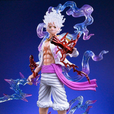 Mô Hình Luffy Gear 5 Bản Có Vũ Khí 21cm Mô hình One Piece Cao Cấp, Figure Mô Hình Anmie One Piece Luffy Vua Hải Tặc