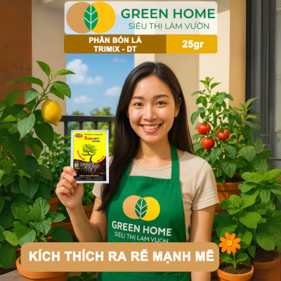 Phân Bón Lá TRIMIX-DT, GreenHome, Gói 25gr, Siêu Bật Chồi, Kích Thích Ra Rễ Cực Mạnh,Tăng Trưởng Cây