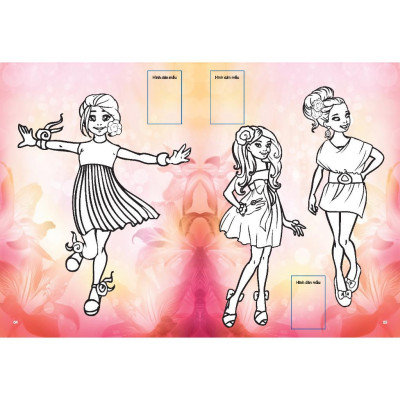 Sách - Dán Hình & Tô Màu Sticker Girl Fashion Nhà Thiết Kế Tài Ba - Tập 1 - Minh Thắng