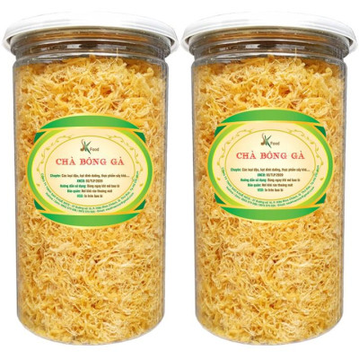 [COMBO 2 HŨ TỔNG 500G] CHÀ BÔNG GÀ CHẤT LƯỢNG THƯƠNG HIỆU SK FOOD