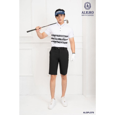 Quần short mogway màu đen kẻ nhỏ QSMOG.12