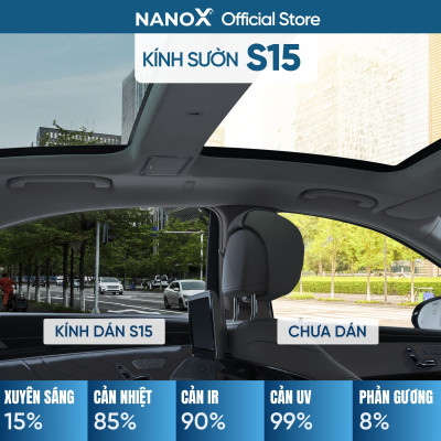 Phim cách nhiệt kính sườn ô tô chống nắng nóng, chống UV, chống nhìn trộm NanoX