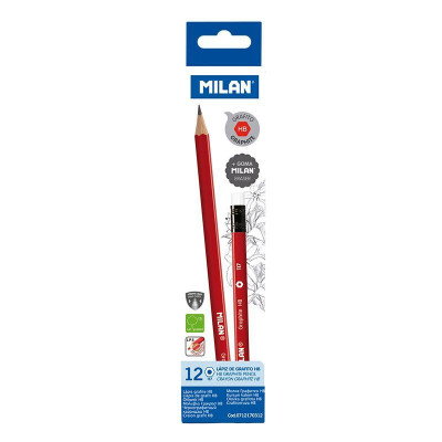 Viết chì gỗ HB Milan 0712170312 (Vỉ 2 Cây)