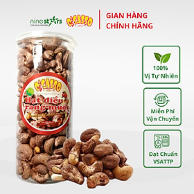 Hạt Điều Rang Muối Vỏ Lụa Loại Cồ O
