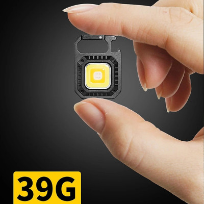 Đèn LED Mini Móc Khóa Siêu Sáng Tiện Dụng PaKaSa, Đèn Pin COB Dã Ngoại Thường Ngày, Sạc TYPE-C Tiện Dụng Dung Lượng PIN 500mAh- HÀNG CHÍNH HÃNG