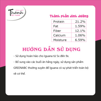 Thức ăn bò sát IGUANA Baby dạng VIÊN - Rồng Nam Mỹ Baby từ 5x đến 9x - hộp 360g