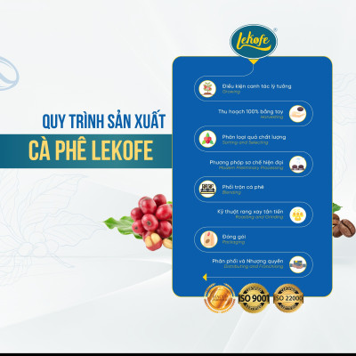 Cà phê hòa tan vị dừa 4in1 Lekofe  100% cà phê nguyên chất Đậm vị cà phê béo vị dừa Túi 24 gói 432g