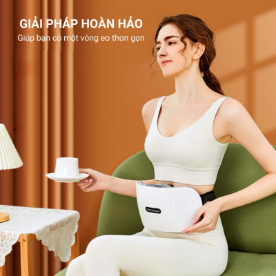 Đai Massage Bụng Hỗ Trợ tan Mỡ Bụng, Xoa Bóp Cùng Lúc Làm Nóng, Mát Xa Cổ Vai Lưng Đùi  Megou TY-308 BH 1 Năm - Podi92