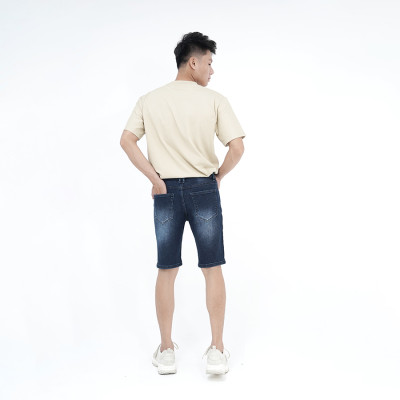 Quần Short Jeans Nam Rách Cao Cấp HUNTER X-RAYS Form Slimfit Thun Màu Xanh S56