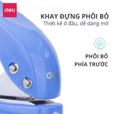 Kìm Bấm Đục Lỗ Giấy Mini Refill Dụng Cụ Bấm Lỗ Giấy Làm Sổ Còng Cầm Tay Tiện Lợi - Màu Ngẫu Nhiên - E0111